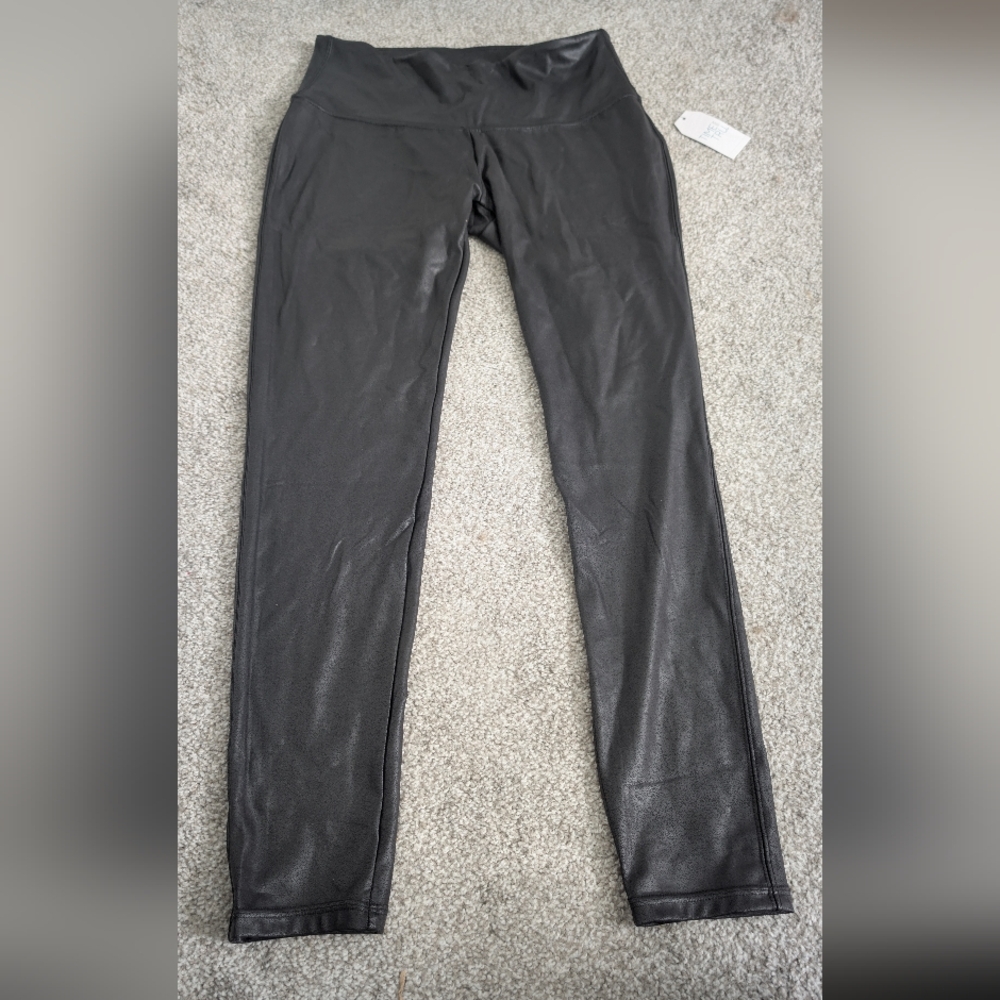NWT Time And Tru Faux Leather Black Leggings